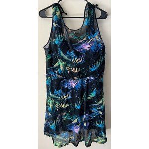 Torrid Swim Dress Size 3 Palms Forest 